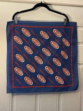 Vintage Championship NHRA Drag Racing Dragster Blue Scarf Bandana Square